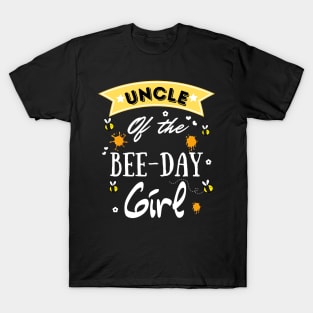 Uncle Of The Bee Day Girl, Cute Bee Day Family Party T-Shirt